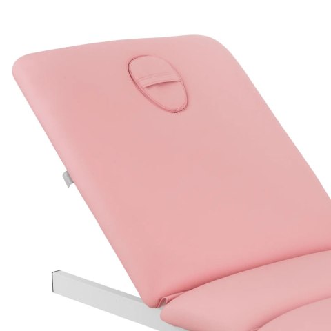 Fotel kosmetyczny do masażu tatuażu SPA 150 kg VITERBO - różowo złoty