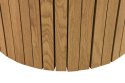 Okrągły stolik kawowy CAIRO 80cm lamele