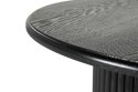 Okrągły stolik kawowy ROMA 80cm czarny