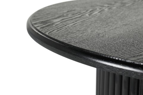 Okrągły stolik kawowy ROMA 80cm czarny