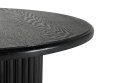 Okrągły stolik kawowy ROMA 80cm czarny