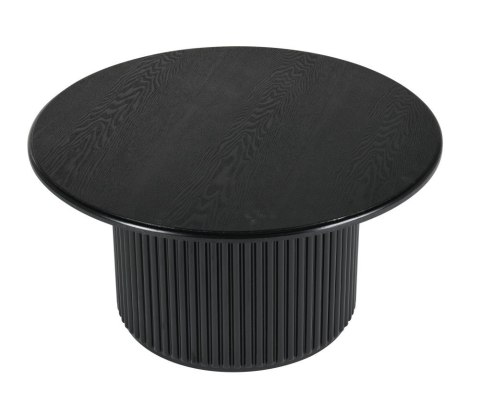 Okrągły stolik kawowy ROMA 80cm czarny