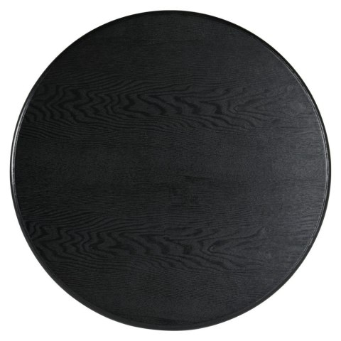 Okrągły stolik kawowy ROMA 80cm czarny