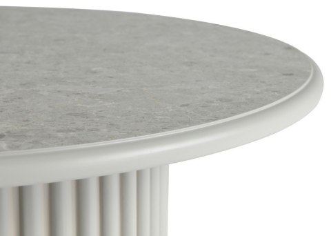 Okrągły stolik kawowy ROMA 80cm szary