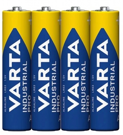 BATERIA VARTA Alkaliczna INDUSTRIAL PRO AAA LR03 Folia 4szt 1,5V