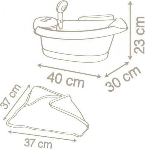 Wanienka z hydromasażem i światłem Baby Nurse