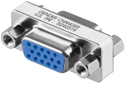 Adapter AKYGA D-Sub 15-pin - D-sub 15-pin D-Sub 15-pin (gniazdo) - D-sub 15-pin (gniazdo) AK-AD-18