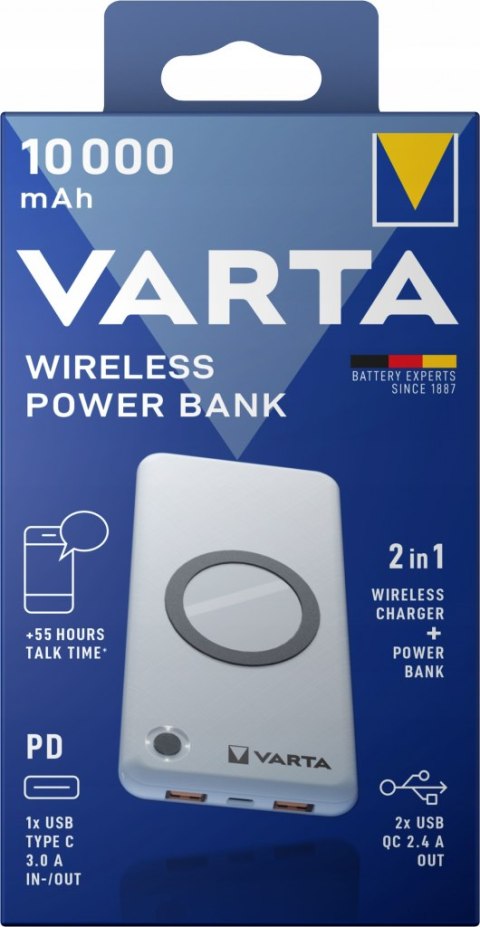 POWERBANK WIRELESS Indukcja 10000mAh VARTA