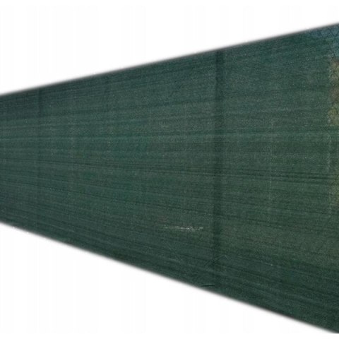 SIATKA CIENIUJĄCA MASKUJĄCA OSŁONA NA OGRODZENIE 140G/M2 1.5X25M CIEMNO ZIELONA