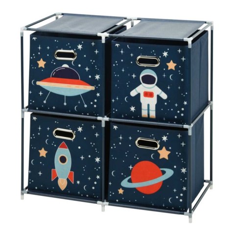 Regał na zabawki z 4 pojemnikami Kosmos