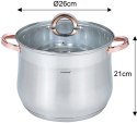 GARNEK STALOWY GASTRONOMICZNY 10.7L 26CM KLAUSBERG KB-7794 ROSE GOLD