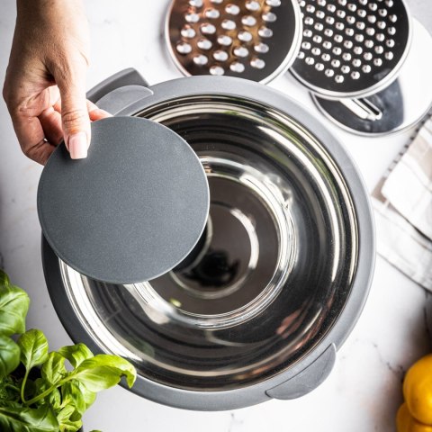 MISKA KUCHENNA WIELOFUNKCYJNA Z FUNKCJĄ TARKI DO WARZYW 24CM 5L 5 EL. KINGHOFF KH-1862