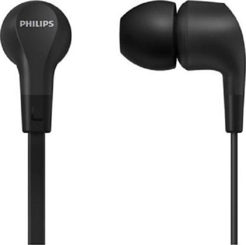 Słuchawki dokanałowe PHILIPS TAE1105BK/00 (1.2m /3.5 mm minijack wtyk/Czarny)