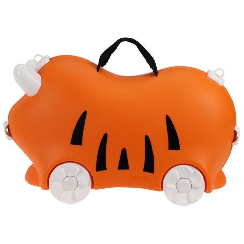 Walizka dziecięca na kółkach pomarańczowa 52x21x32 cm