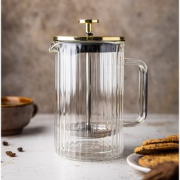 ZAPARZACZ DO KAWY HERBATY SZKLANY 350ML FRENCH PRESS ZŁOTY KLAUSBERG KB-7759