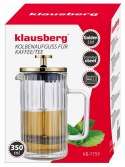 ZAPARZACZ DO KAWY HERBATY SZKLANY 350ML FRENCH PRESS ZŁOTY KLAUSBERG KB-7759