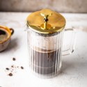 ZAPARZACZ DO KAWY HERBATY SZKLANY 350ML FRENCH PRESS ZŁOTY KLAUSBERG KB-7759