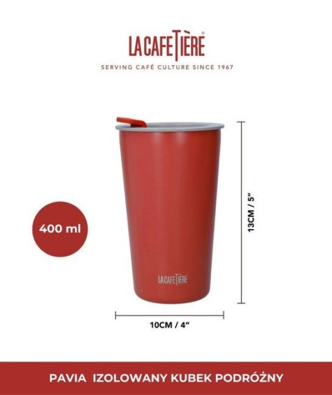 La Cafetiere Pavia Izolowany Kubek Podróżny 400 ml