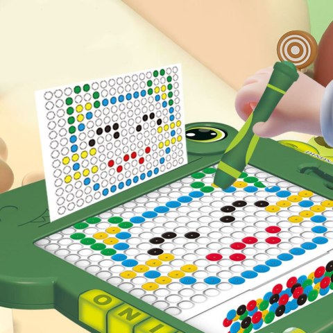 Tablica Magnetyczna Edukacyjna Dinozaur Pad Układanka Zielona