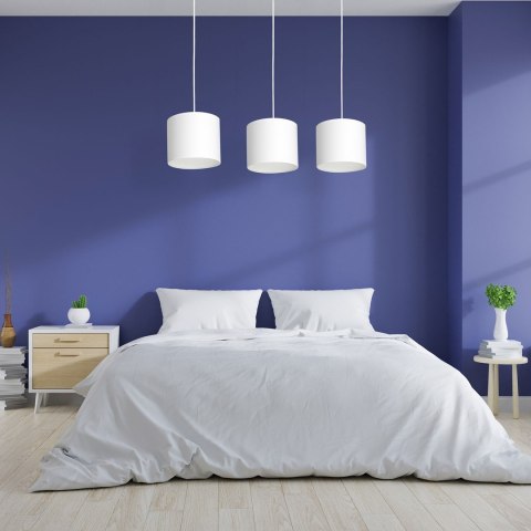 Lampa Wisząca ARDEN Biały Abażur 3xE27