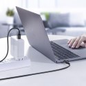 Kabel przewód USB-C 5A szybkie ładowanie PD QC 1m biały