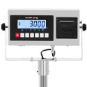 Waga platformowa z drukarką etykiet LCD 60 x 45 cm 300 kg / 10 g