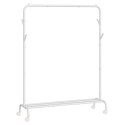 Mobilny wieszak na ubrania z dolną półką