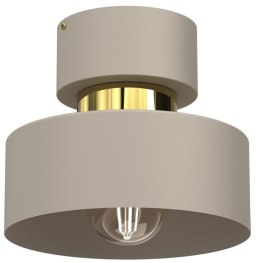 Lampa Sufitowa MARTI Beżowy Złoty Metalowy Klosz 1xE27