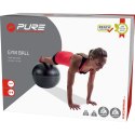 PIŁKA DO ĆWICZEŃ FITNESS 65CM CZARNA PURE 2 IMPROVE