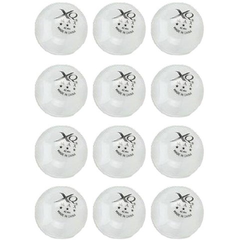 PIŁECZKI DO TENISA STOŁOWEGO XQMAX 3 GWIAZDKI 12SZT BIAŁE