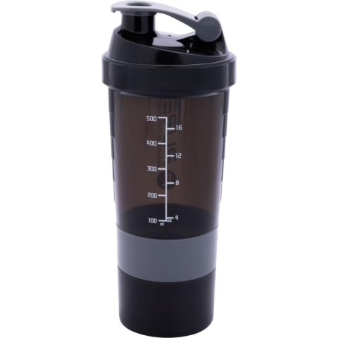 BIDON FITNESS SHAKER 500ML BLACK GREY PURE 2 IMPROVE