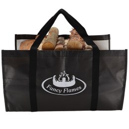 Torba na drewno kominkowe czarna rPET 20l