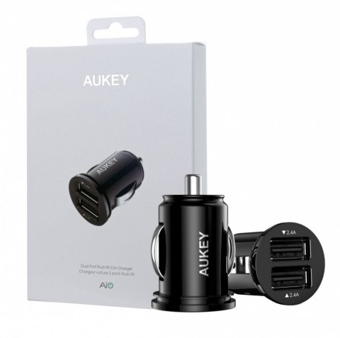 Ładowarka samochodowa AUKEY 2x USB 2.0 Czarny CC-S1