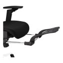 Ergonomiczny fotel biurowy regulowane krzesło biurowe z siatki - Czarne