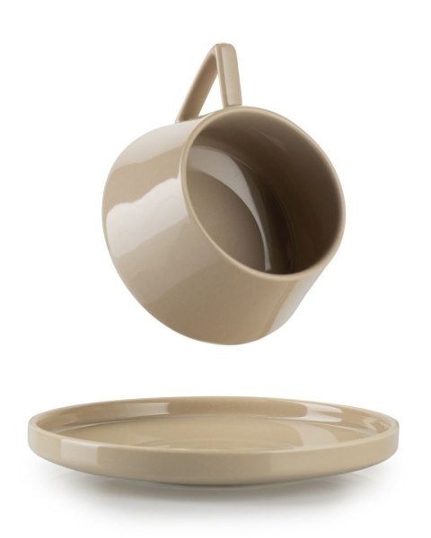 Filiżanka ze spodkiem Luna Beige