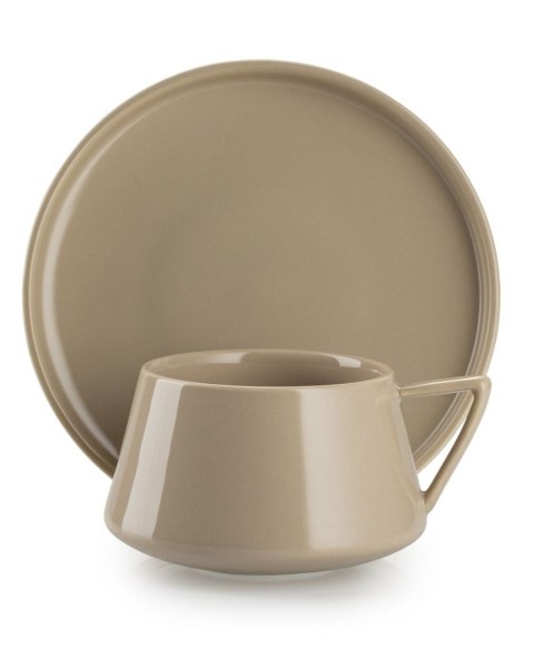 Filiżanka ze spodkiem Luna Beige