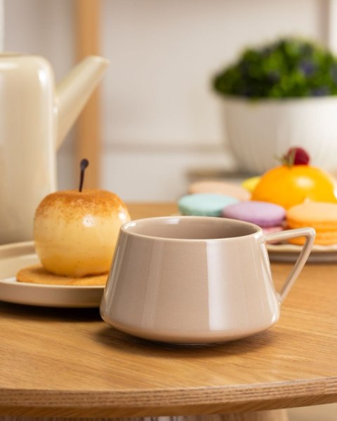 Filiżanka ze spodkiem Luna Beige