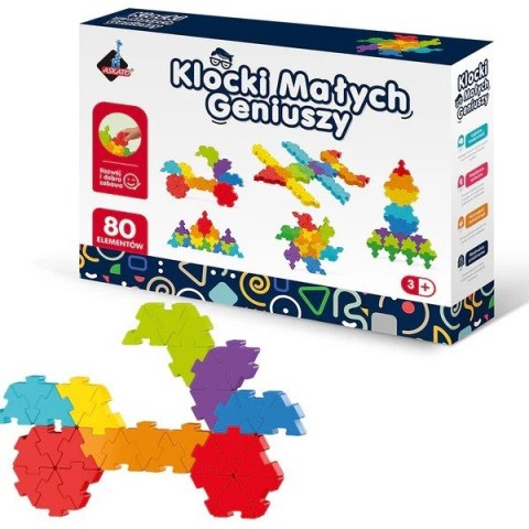 Klocki Małych Geniuszy - Puzzle 80 elementów