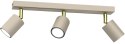 Lampa Sufitowa Spot STRIPER Beżowy Złoty 3xGU10