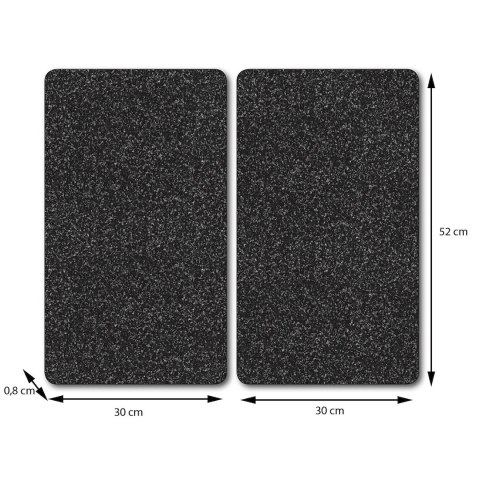 Płyty ochronne na kuchenkę szklane Granit 2 szt.