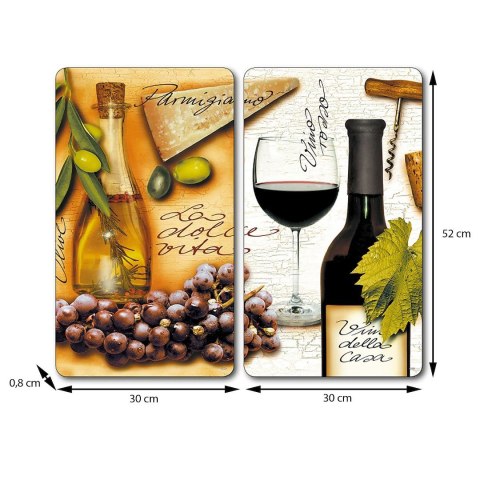 Płyty ochronne na kuchenkę szklane Italy 2 szt.