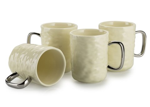 Serwis kawowy Selena Silver Cream 6 el