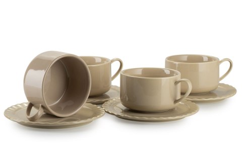 Serwis kawowy Sofia Beige 12 elementów