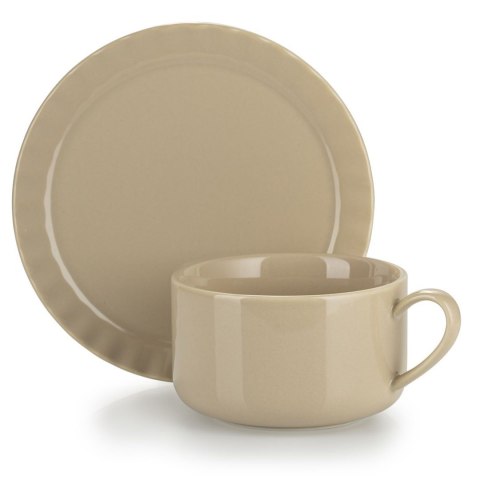 Serwis kawowy Sofia Beige 12 elementów