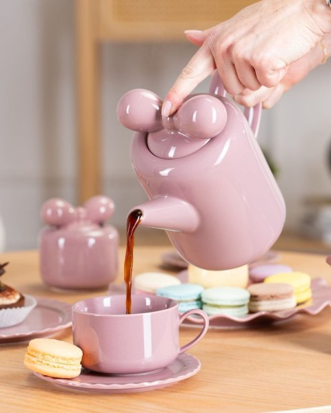 Serwis kawowy Sofia Pink 12 elementów