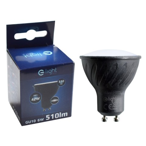 Żarówka LED Czarna 6W GU10 Neutralna 4000K