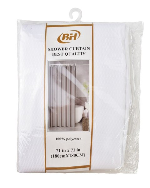 Zasłona prysznicowa Zac White 180x180cm