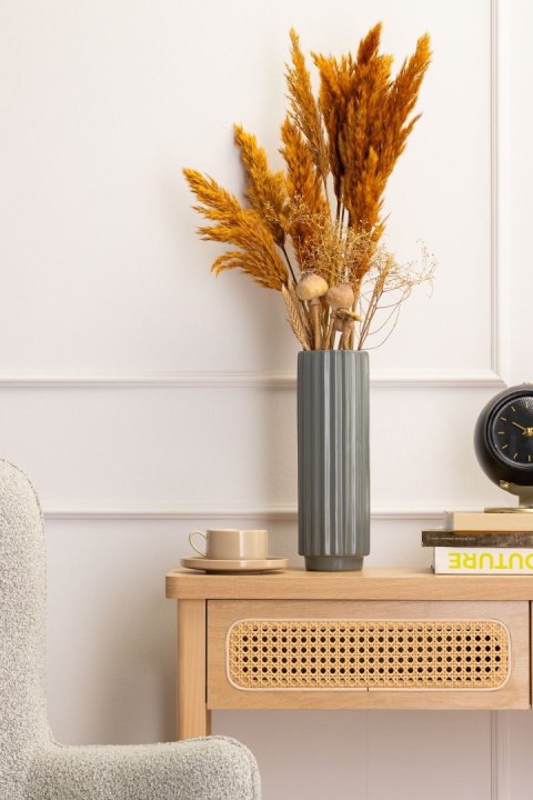 Elegancki wazon Kaze Grey 32 cm szary