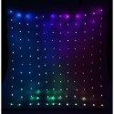 LAMPKI CHOINKOWE KURTYNA ŚWIETLNA ZEW/WEW 120 LED 300X60CM Z PILOTEM RGB KOLOR