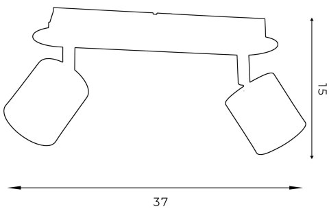 Oprawa Sufitowa Spot DEMIA Biały 2xGU10